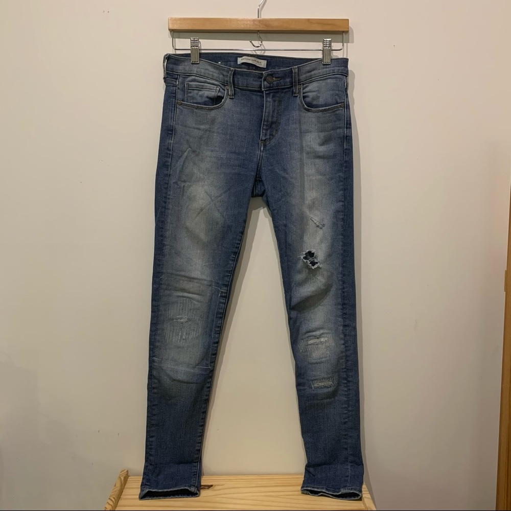 Banana Republic Distressed Skinny Jeans